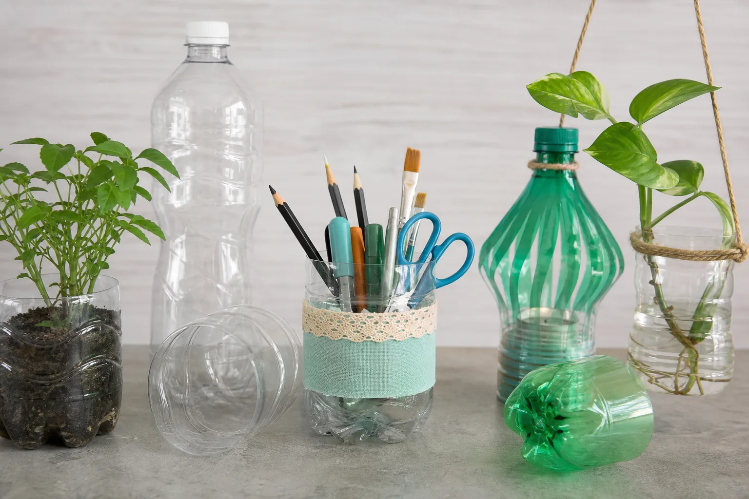 Trinkflasche upcyceln: Nachhaltige DIY-Projekte aus alten Trinkflaschen