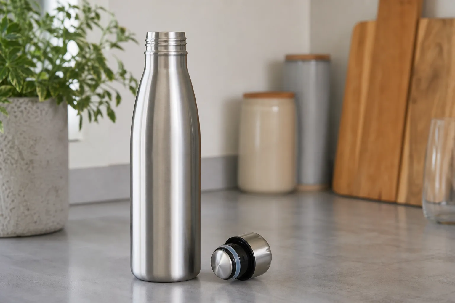 Thermo-Trinkflasche bedienen und optimal nutzen fuer beste Isolationsleistung